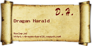 Dragan Harald névjegykártya